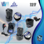 AKAIDO 12V LI-ION BATTERY & CHARGER A12BL & A12PRO