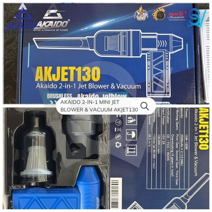 AKAIDO 2-IN-1 MINI JET BLOWER & VACUUM - Image 2