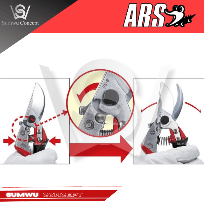 ARS VS-9XZ PRO SERIES PRUNING SHEARS 230MM - Image 2