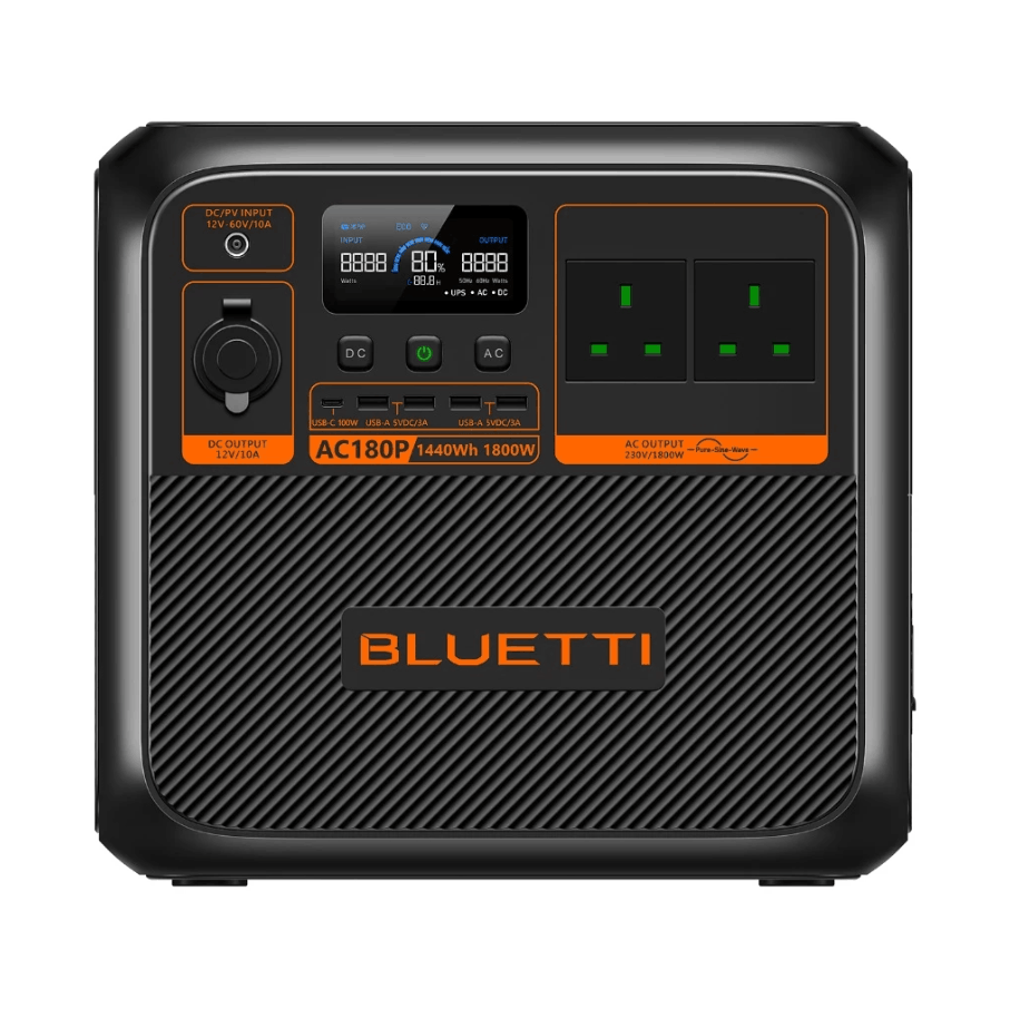 BLUETTI AC180P PORTABLE POWER STATION 1800/2700W 1440WH - Image 4