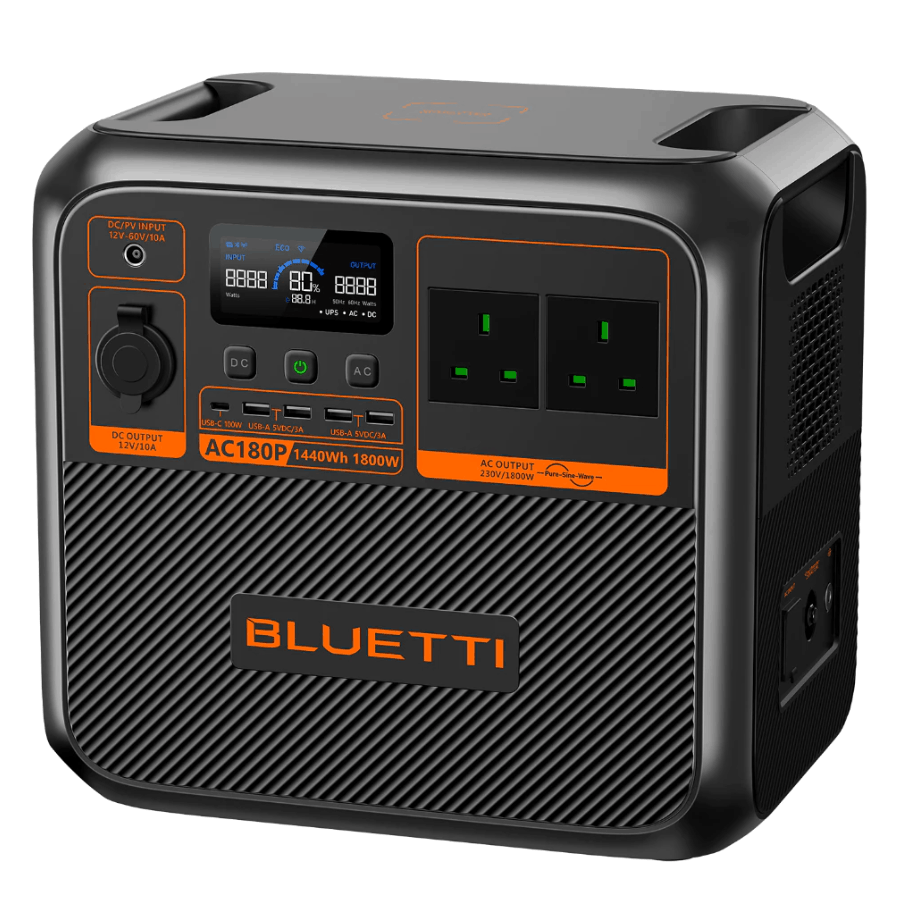 BLUETTI AC180P PORTABLE POWER STATION 1800/2700W 1440WH - Image 3