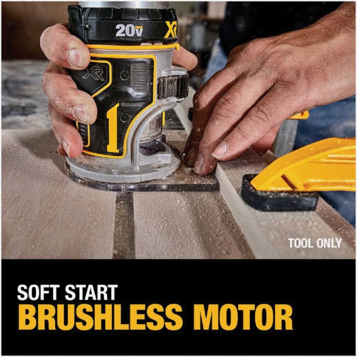 DEWALT 18V XR DCW600N-XJ BRUSHLESS 8MM COMPACT ROUTER - Image 4