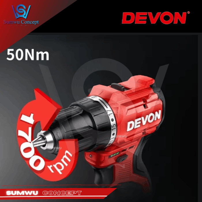 DEVON 5208-LI-12MU 12V 4-IN-1 MULTIHEAD DRILL DRIVER - Image 5