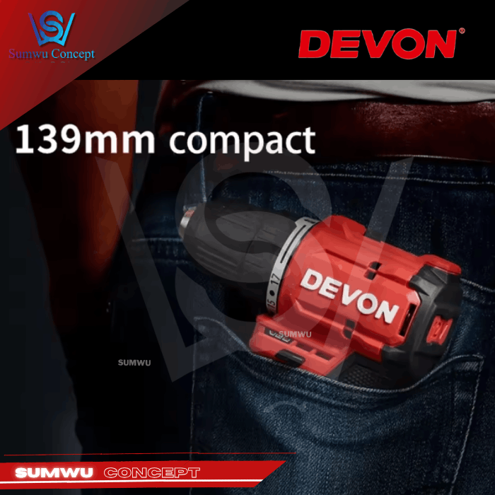 DEVON 5208-LI-12MU 12V 4-IN-1 MULTIHEAD DRILL DRIVER - Image 6