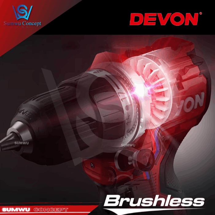 DEVON 5208-LI-12MU 12V 4-IN-1 MULTIHEAD DRILL DRIVER - Image 9