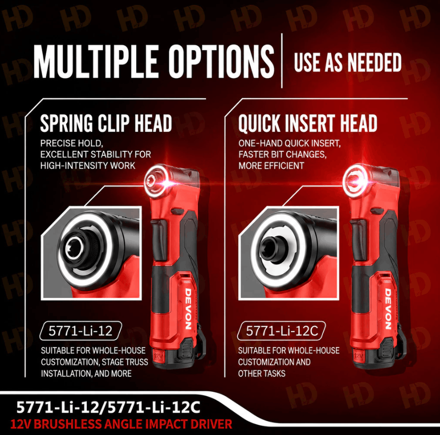DEVON 5771-LI-12 12V CORDLESS RIGHT ANGLE IMPACT DRIVER - Image 9