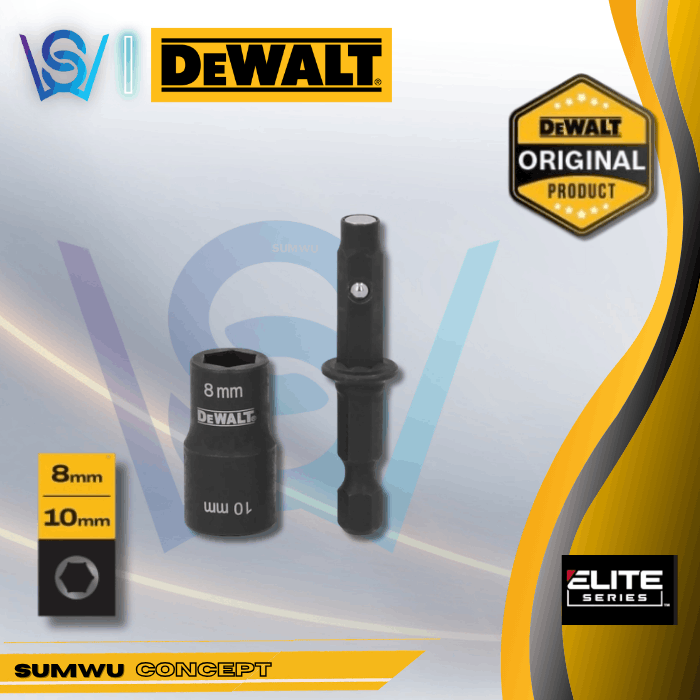 DEWALT DWADEND810MM ELITE SERIES 8MM + 10MM REVERSIBLE NUT DRIVER - Image 3