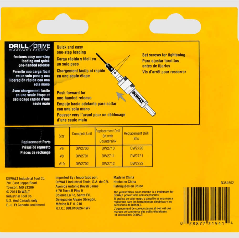 DEWALT DW2730 8PC DRILL DRIVE SET - Image 4