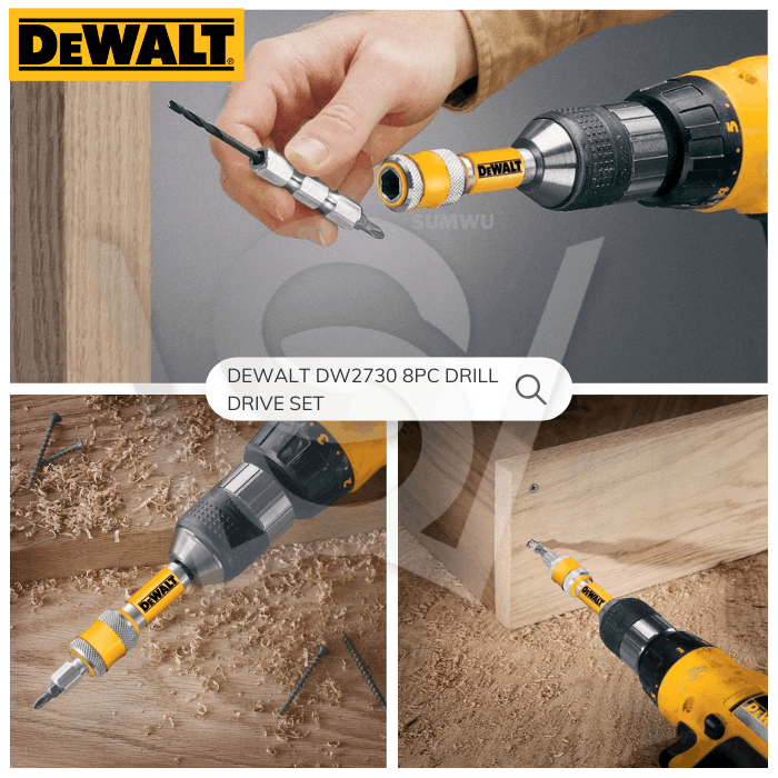 DEWALT DW2730 8PC DRILL DRIVE SET - Image 7