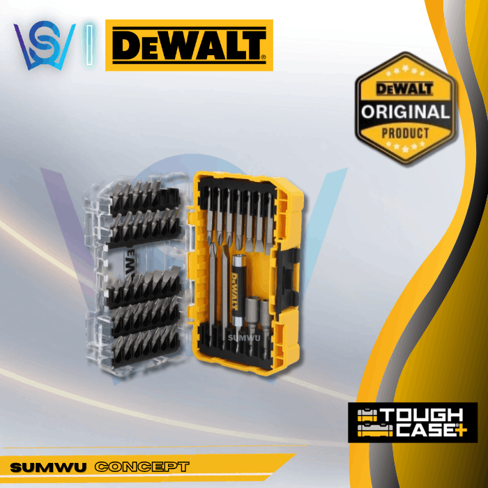 DEWALT DW2166 45PC SCREWDRIVING BIT SET W/TOUGHCASE+ SYSTEM