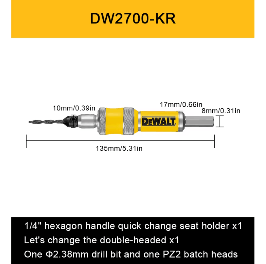 DEWALT DW2700/ DW2701/ DW2702 #6 / #8 / #10 DRILL FLIP DRIVE - Image 4