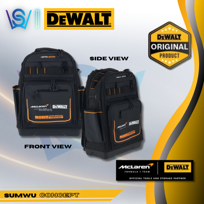 DEWALT X MCLAREN DWST60122 TOOL BACKPACK (F1 TEAM SPECIAL EDITION) - Image 3