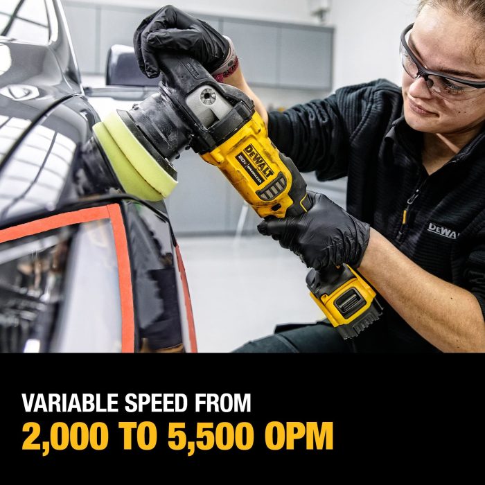 DEWALT 20V DCM849N CORDLESS BRUSHLESS 180MM (7") POLISHER - Image 2