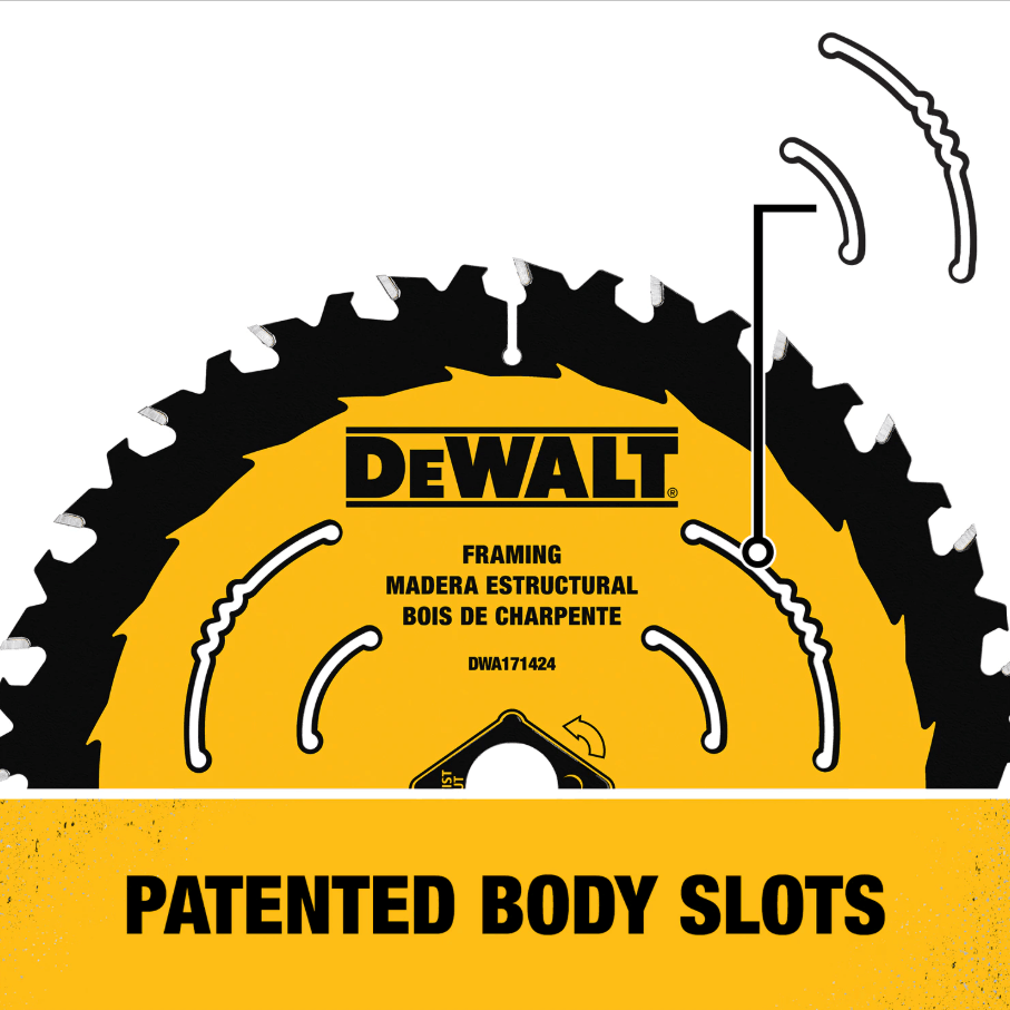 DEWALT DT10624 / DT10640 ELITE SERIES CIRCULAR SAW BLADE 165MM X 20MM X 24T / 40T - Image 5