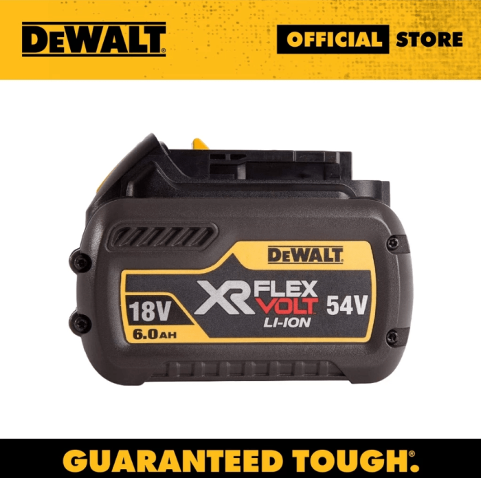 DEWALT DCB606-B1 54V/60V 6.0AH FLEXVOLT BATTERY - Image 3