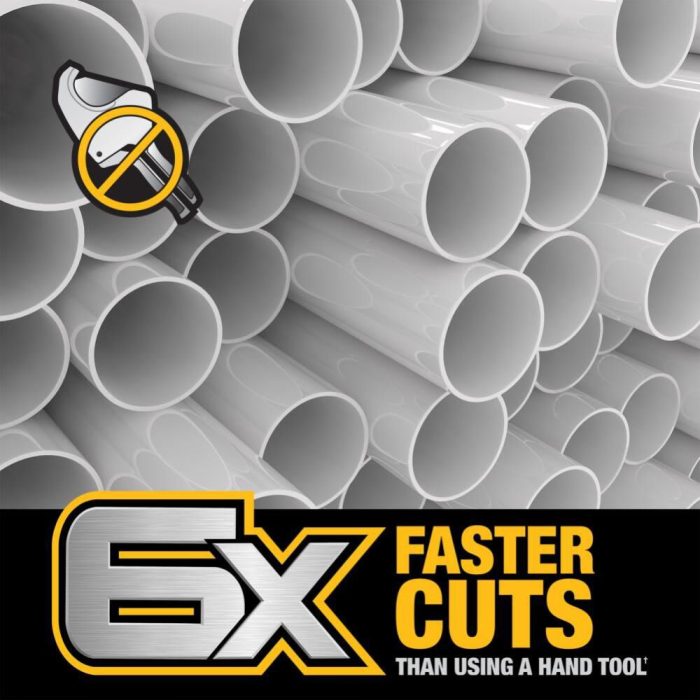 DEWALT DWAPVCIR IMPACT CONNECT™ PVC/PEX PIPE CUTTER ATTACHMENT - Image 7