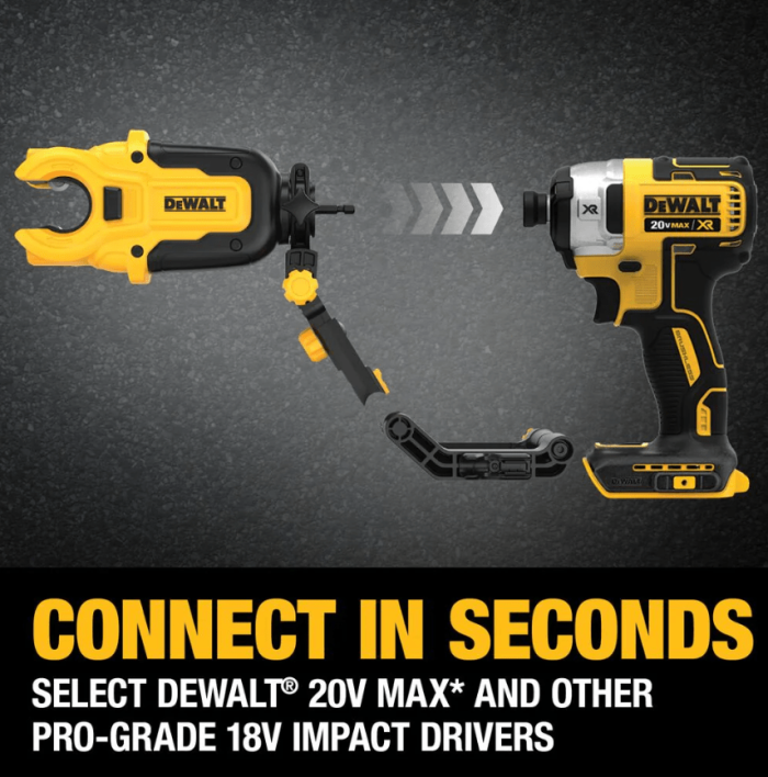 DEWALT DWACPRIR IMPACT CONNECT™ COPPER PIPE CUTTER ATTACHMENT - Image 4