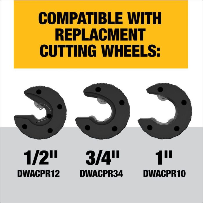 DEWALT DWACPRIR IMPACT CONNECT™ COPPER PIPE CUTTER ATTACHMENT - Image 7