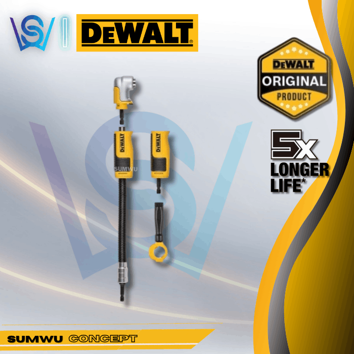 DEWALT DWAMRASETFT FLEXTORQ 4-IN-1 MODULAR RIGHT ANGLE ADAPTOR