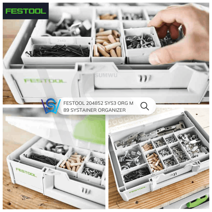 FESTOOL 204852 SYS3 ORG M 89 SYSTAINER ORGANIZER - Image 6