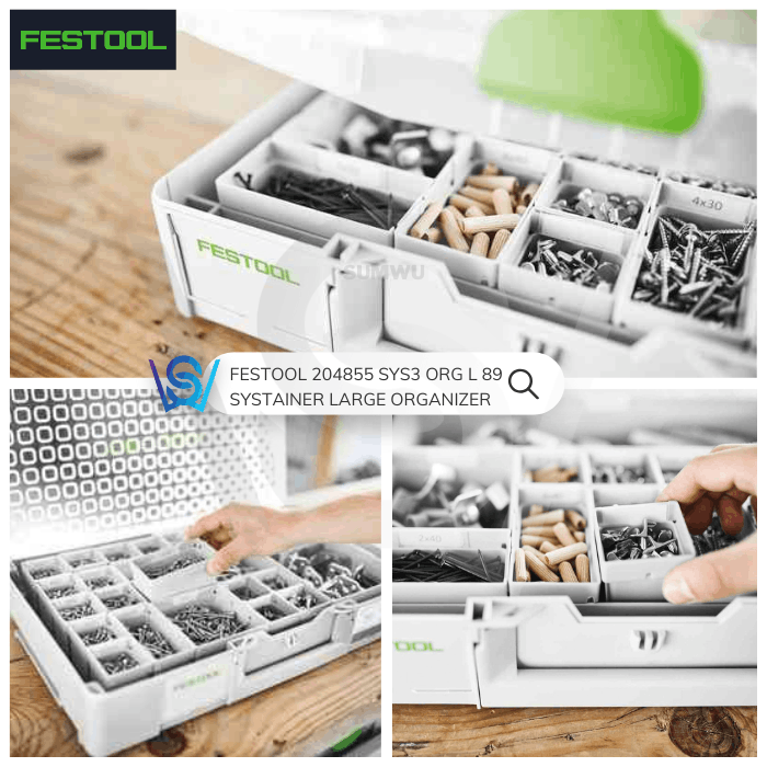 FESTOOL 204855 SYS3 ORG L 89 SYSTAINER LARGE ORGANIZER - Image 4