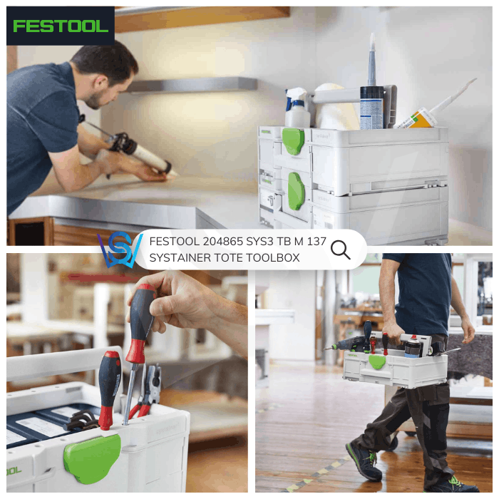 FESTOOL 204865 SYS3 TB M 137 SYSTAINER TOTE TOOLBOX - Image 4