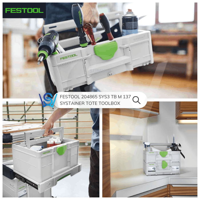 FESTOOL 204865 SYS3 TB M 137 SYSTAINER TOTE TOOLBOX - Image 3