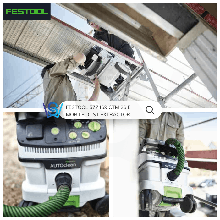 FESTOOL 577469 CTM 26 E CORDED MOBILE DUST EXTRACTOR VACUUM - Image 7