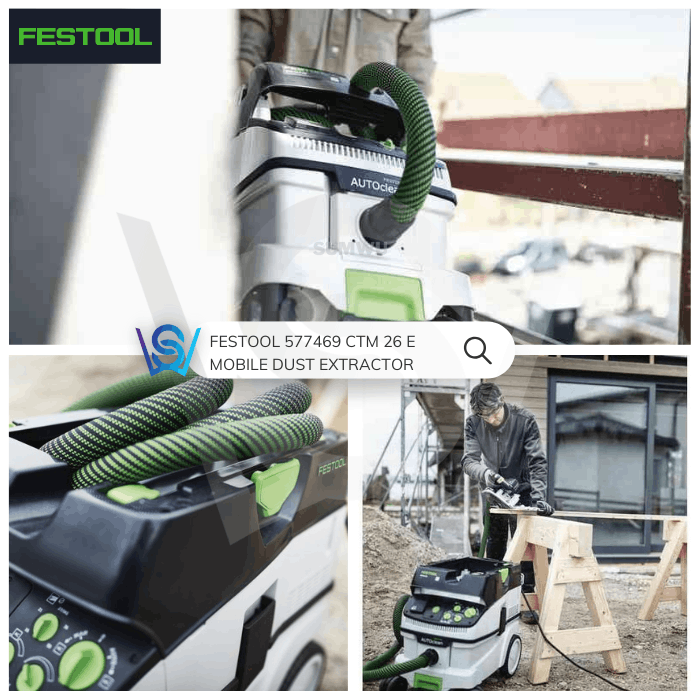 FESTOOL 577469 CTM 26 E CORDED MOBILE DUST EXTRACTOR VACUUM - Image 6