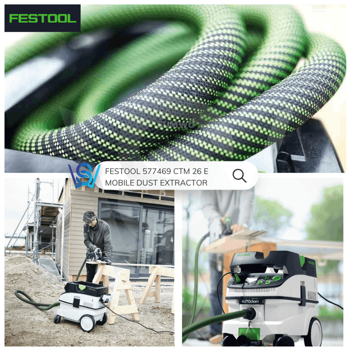 FESTOOL 577469 CTM 26 E CORDED MOBILE DUST EXTRACTOR VACUUM - Image 8
