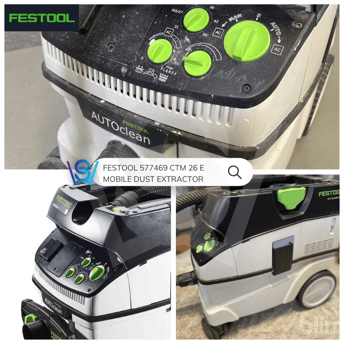 FESTOOL 577469 CTM 26 E CORDED MOBILE DUST EXTRACTOR VACUUM - Image 9