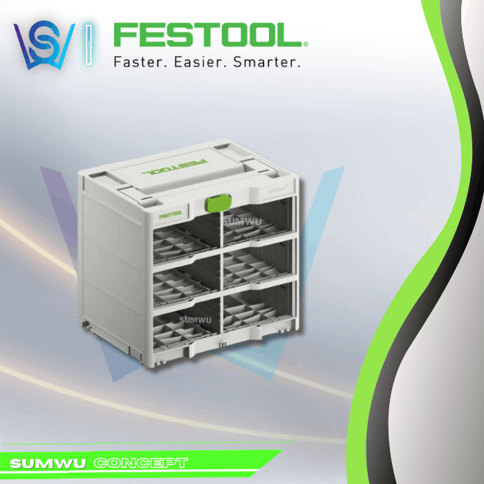 FESTOOL 577816 SYS3-RK/6 M 337-SET SYSTAINER STORAGE RACK - Image 3