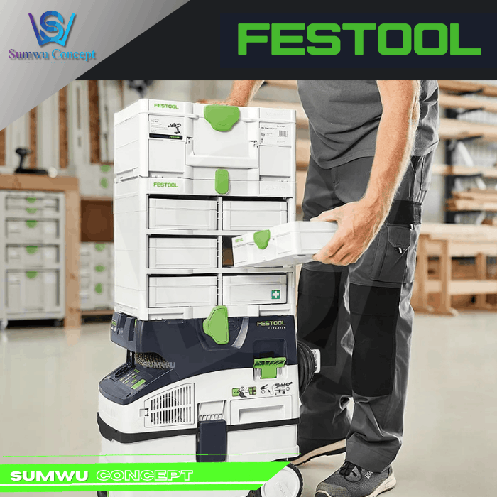 FESTOOL 577816 SYS3-RK/6 M 337-SET SYSTAINER STORAGE RACK - Image 4