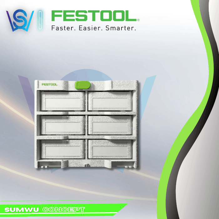 FESTOOL 577816 SYS3-RK/6 M 337-SET SYSTAINER STORAGE RACK - Image 2