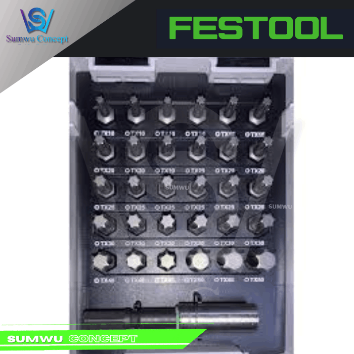 FESTOOL 769137 TX 10-50/BH-SORT/31X 31PCS CENTROTEC TORX BIT CASSETTE - Image 4