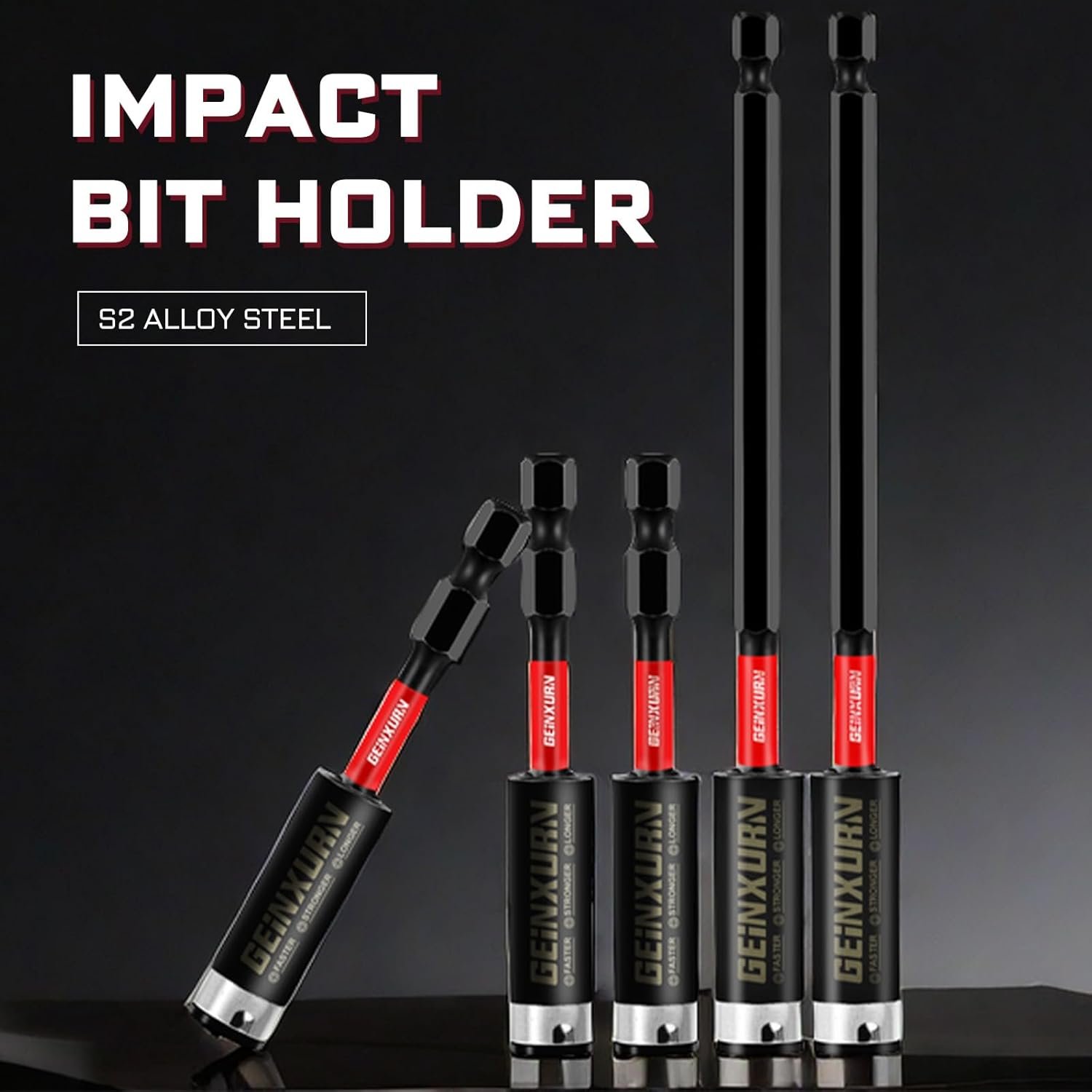 GEINXURN BAIAD060 DOUBLE LOCK IMPACT BIT S2 STEEL HOLDER 60MM - Image 3