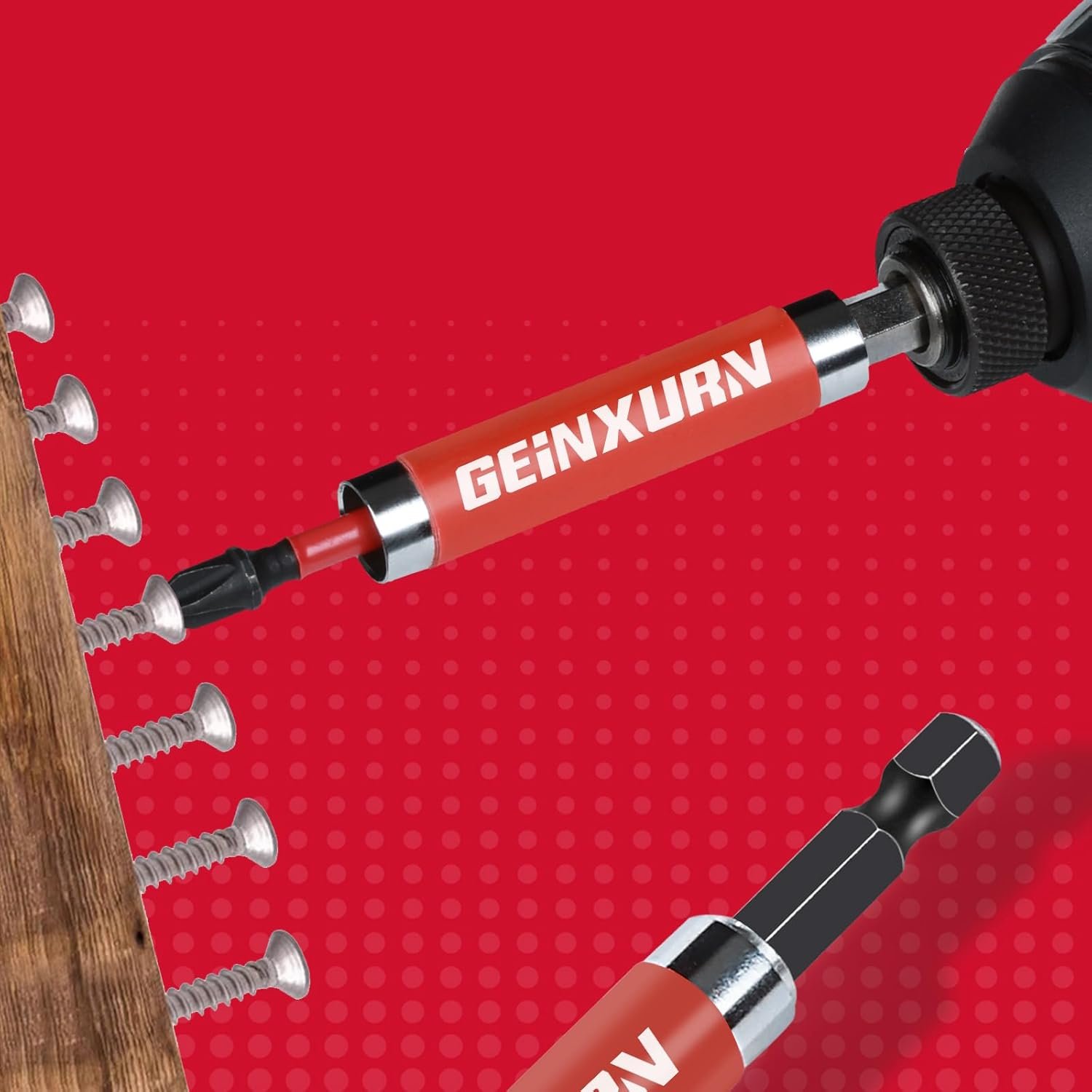 GEINXURN BSLB0080 TELESCOPIC MAGNETIC BIT HOLDER WITH SLEEVE 80MM - Image 4
