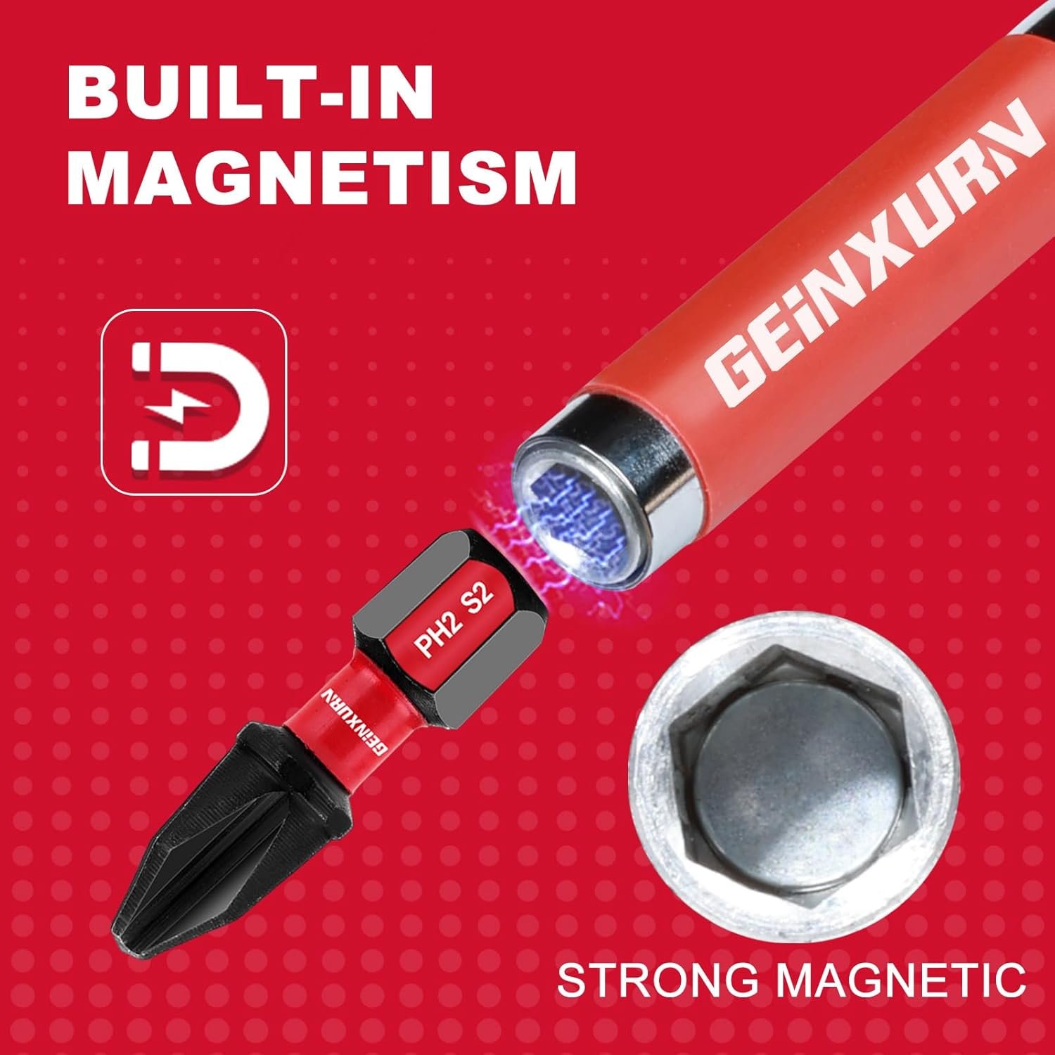 GEINXURN BSLB0080 TELESCOPIC MAGNETIC BIT HOLDER WITH SLEEVE 80MM - Image 6