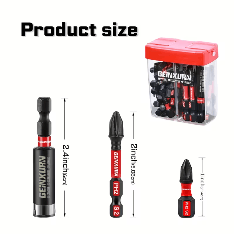 GEINXURN 43PCS IMPACT POWER BIT & HOLDER SET W/BIG BOX - Image 3
