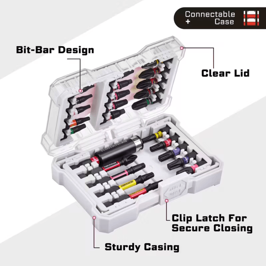 GEINXURN 25PCS MIX IMPACT DRIVER BIT SET - Image 5