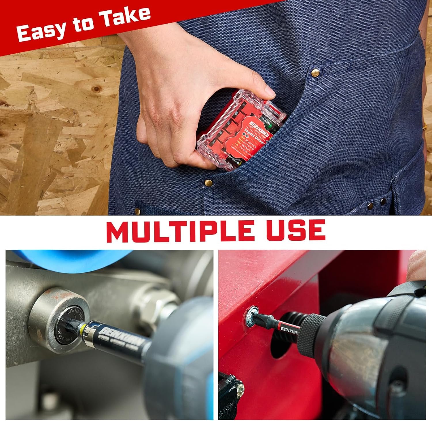 GEINXURN 25PCS MIX IMPACT DRIVER BIT SET - Image 8