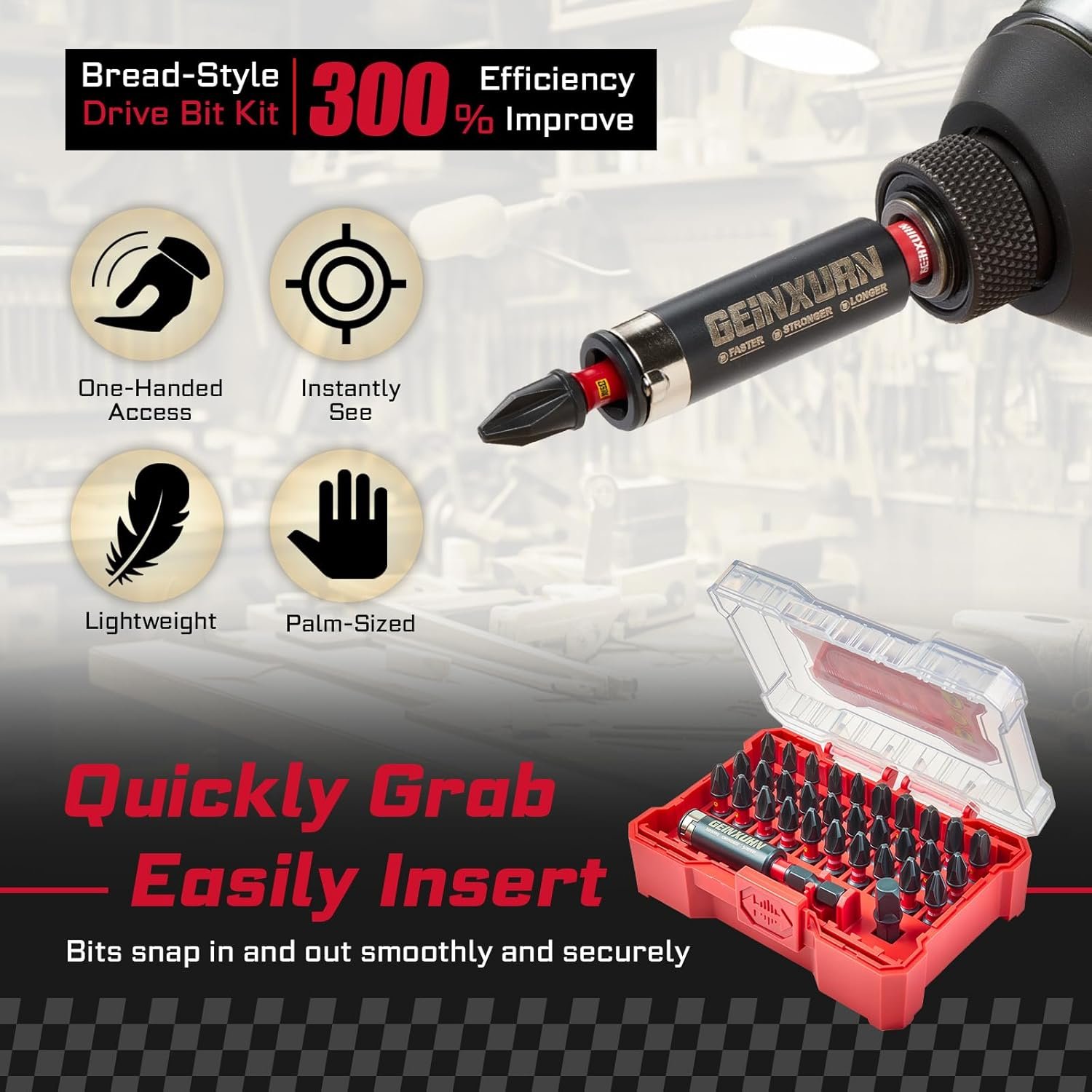 GEINXURN 32PCS MIX IMPACT DRIVER BIT SET - Image 5