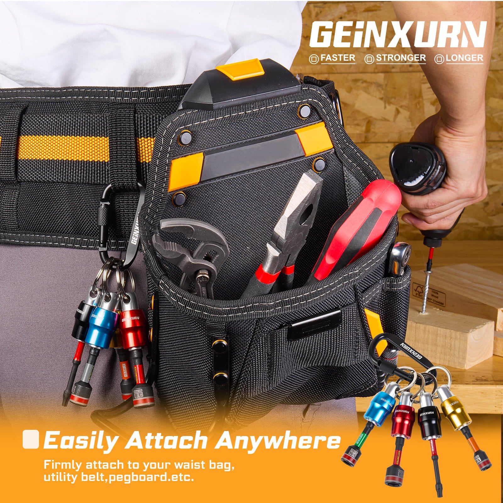 GEINXURN QUICK CATCHER KEYCHAIN BIT HOLDERS SET - Image 7