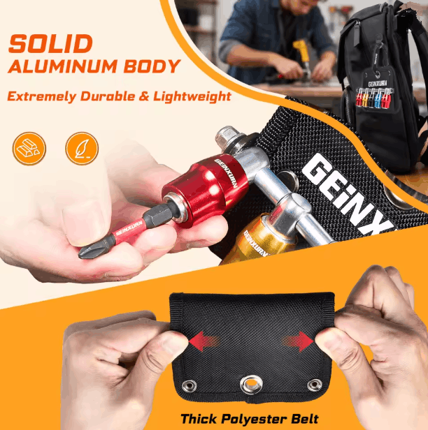 GEINXURN 5PC QUICK RELEASE BIT HOLDERS WITH POUCH - Image 7