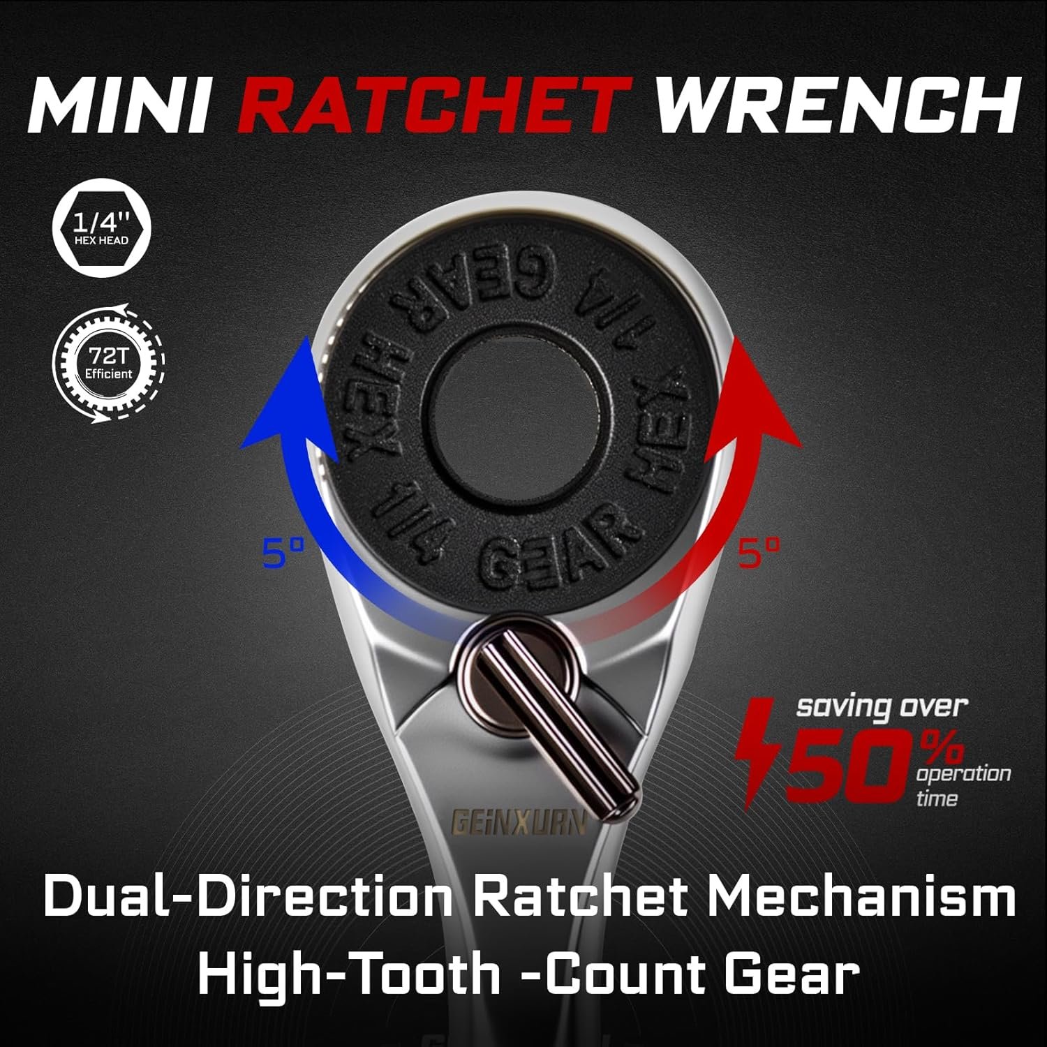 GEINXURN 3PCS / 4PCS MINI RATCHET WRENCH SET - Image 4