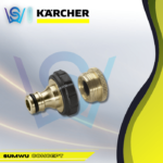 KARCHER BRASS TAP CONNECTOR 3/4'' THREAD WITH 1/2'' THREAD REDUCER