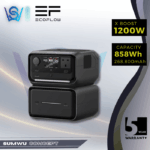 ECOFLOW RIVER 3 MAX PLUS PORTABLE POWER STATION 600/1200W 858WH