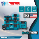 MAKITA MAKTRAK TOOLBOX FULL SET MODURAL STORAGE SYSTEM