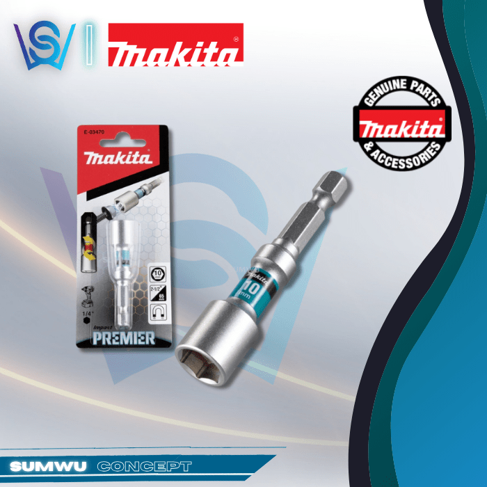 MAKITA E-03470 E-FORM IMPACT PREMIER TORSION NUTSETTER 10 X 65MM