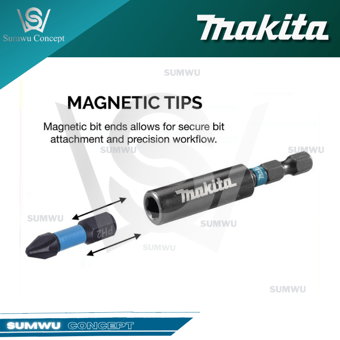 MAKITA E-08785 E-FORM IMPACT BLACK MAGNETIC BIT HOLDER 60MM - Image 2